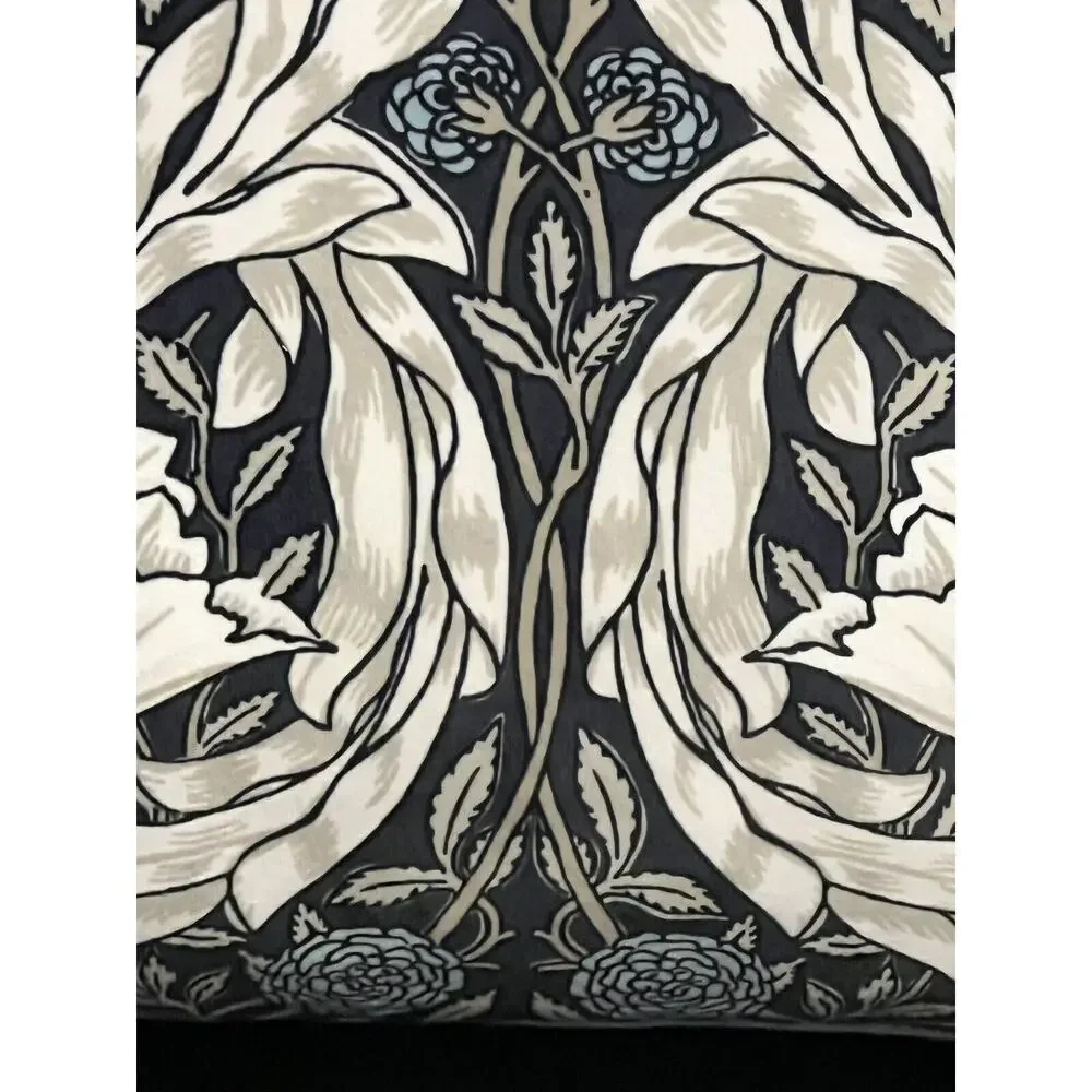 William Morris African Marigold Decorative Lumbar Pillow Velvet Finish 24X16”